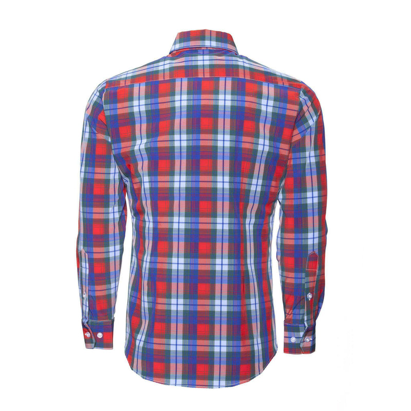 Mizzen and Main Eastman Dress Shirt in Multi Plaid – Country Club Prep