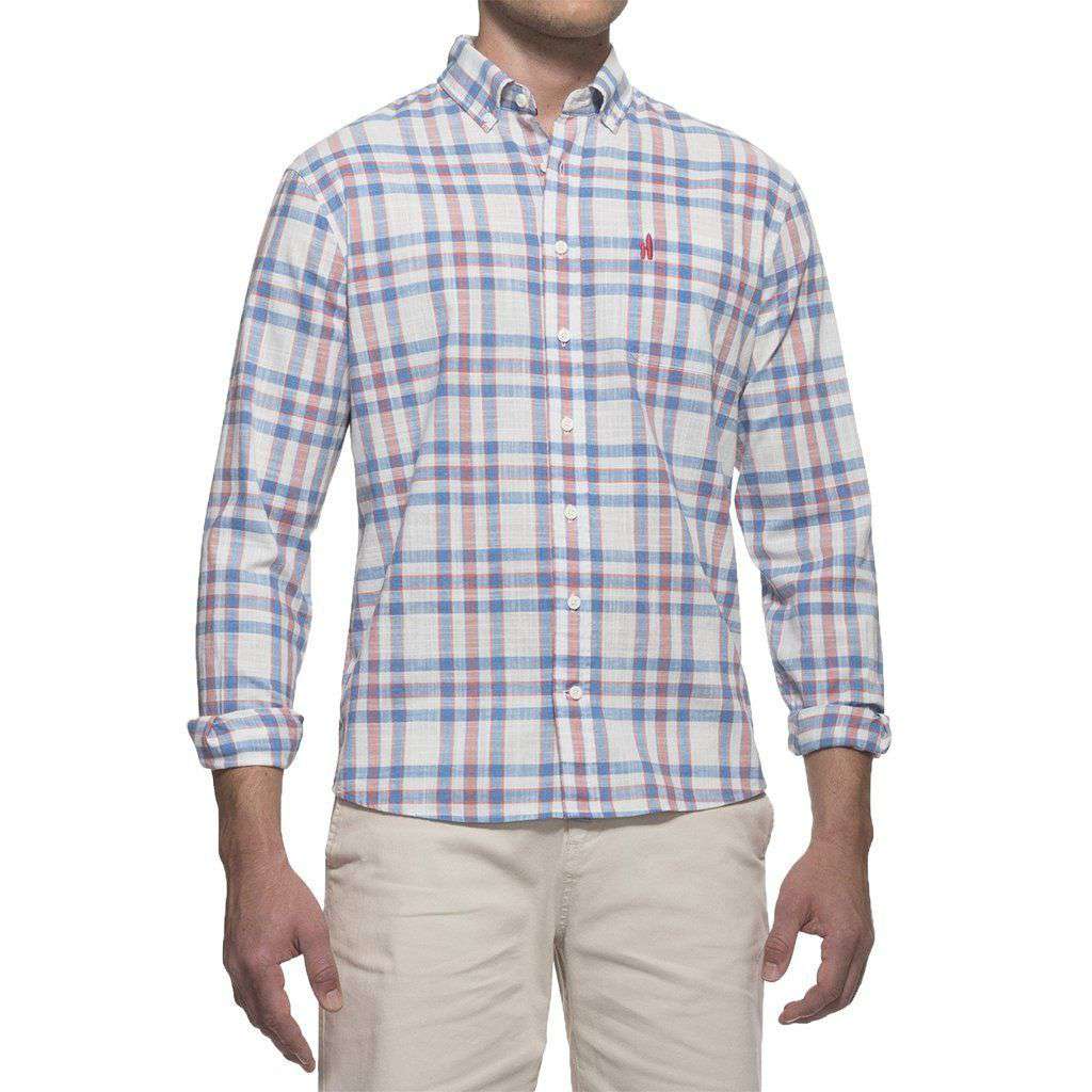 Ellington Hangin' Out Button Down Shirt in Malibu Red by Johnnie-O - Country Club Prep