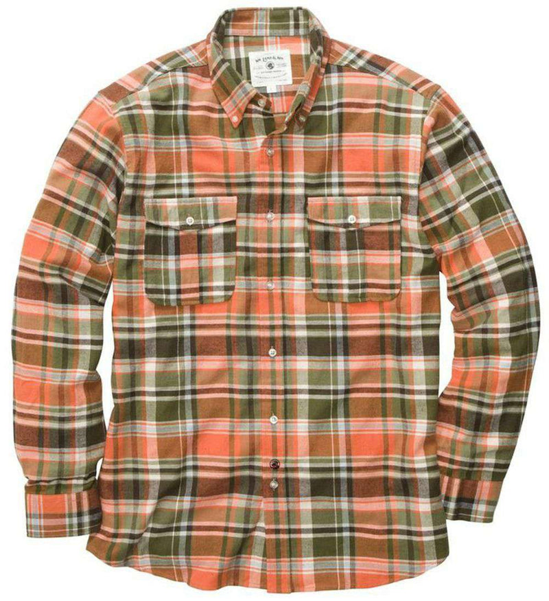 Field Flannel Shirt in Green by Southern Proper - Country Club Prep