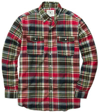 Field Flannel Shirt in Red by Southern Proper - Country Club Prep