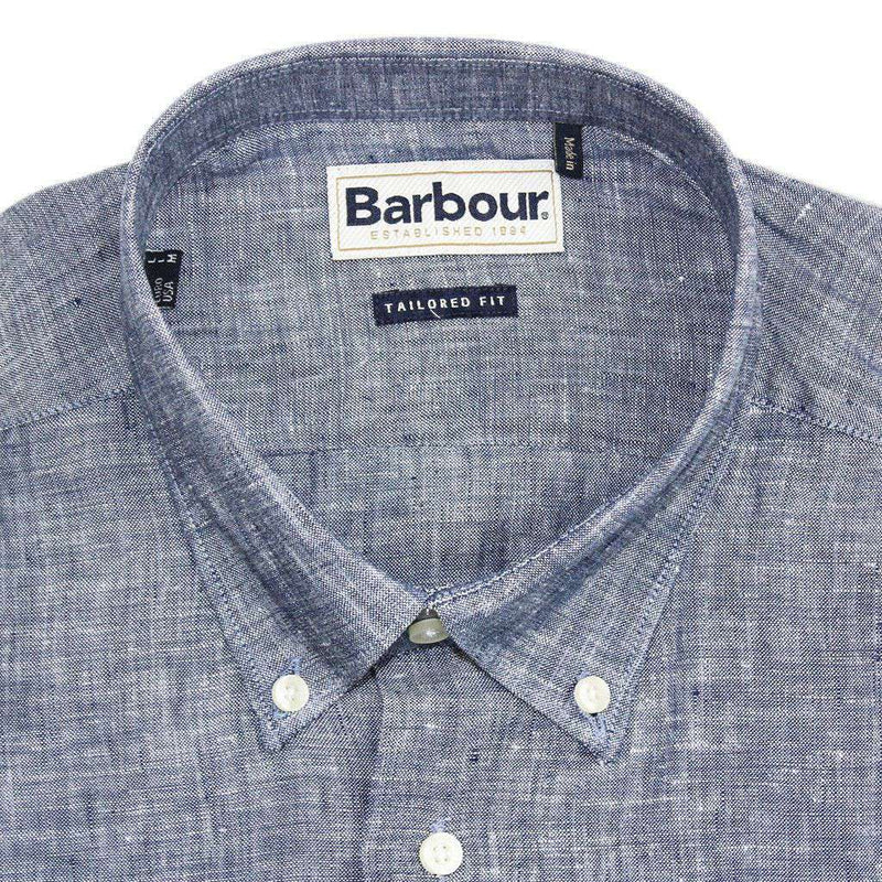 Frank Tailored Fit Button Down in Navy by Barbour - Country Club Prep