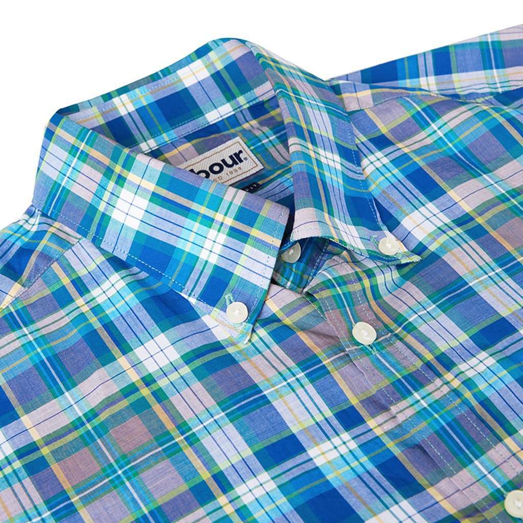 Gerald Short Sleeve Tailored Fit Shirt in Lawn by Barbour - Country Club Prep