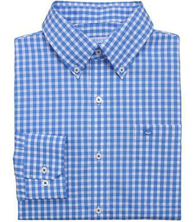 Gingham Classic Fit Sport Shirt in Charting Blue by Southern Tide - Country Club Prep