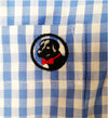 Goal Line Shirt in Blue Gingham by Southern Proper - Country Club Prep