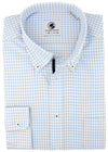 Goal Line Shirt in Blue Tattersall by Southern Proper - Country Club Prep