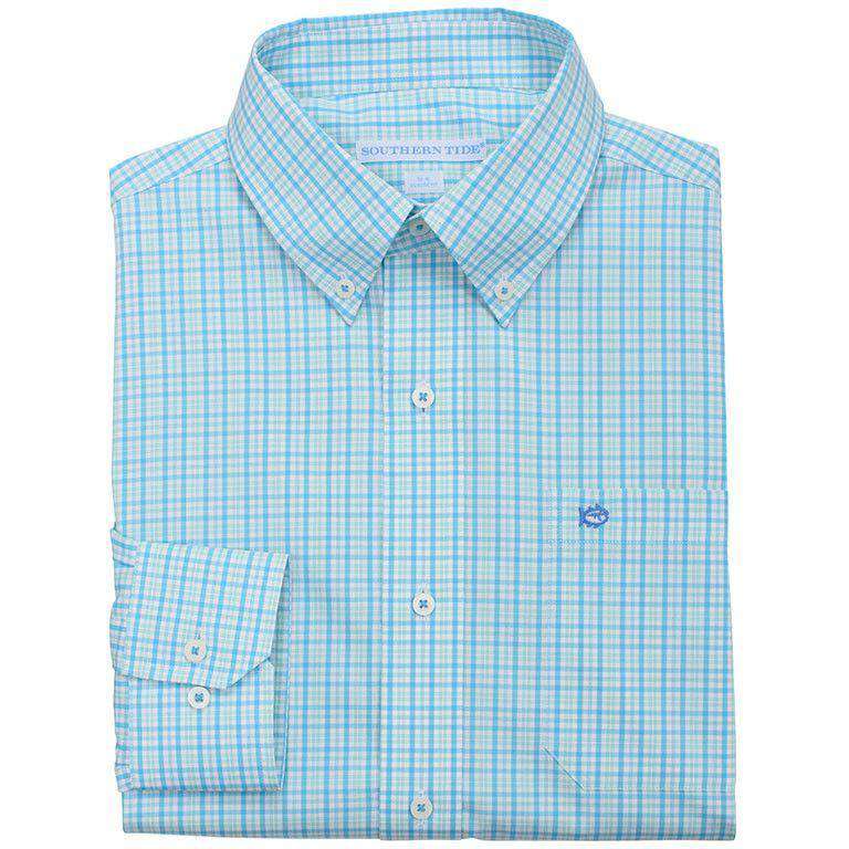 Halyard Sport Shirt in Lagoon Plaid by Southern Tide - Country Club Prep