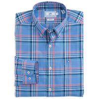 Harbor Plaid Sport Shirt in Cool Water by Southern Tide - Country Club Prep
