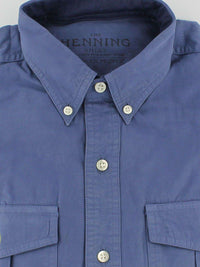 Henning Shirt in Faded Navy by Southern Proper - Country Club Prep