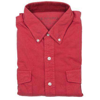 Henning Shirt in Red by Southern Proper - Country Club Prep