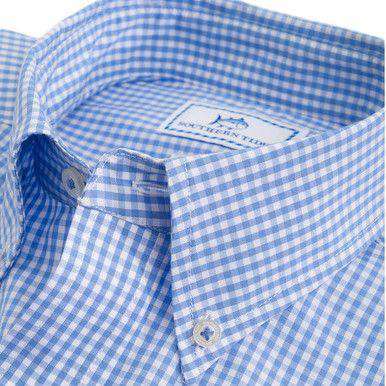 Highgate Check Classic Fit Sport Shirt in Sail Blue by Southern Tide - Country Club Prep