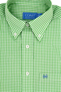 Huntington Shirt in Palm Green by Coast - Country Club Prep
