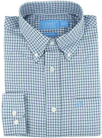 Huntington Shirt in True Blue by Coast - Country Club Prep