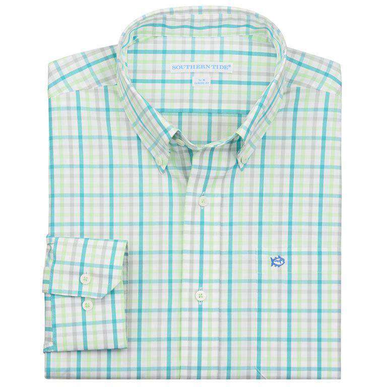 Intracoastal Sport Shirt in Lagoon Plaid by Southern Tide - Country Club Prep