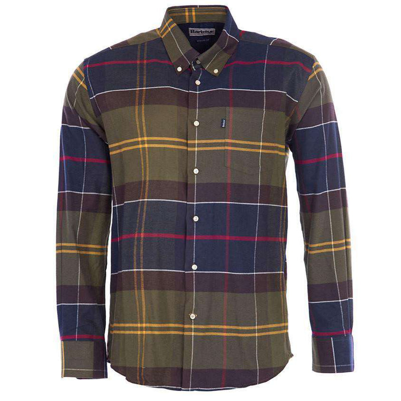 John Regular Fit Button Down in Classic Tartan by Barbour - Country Club Prep