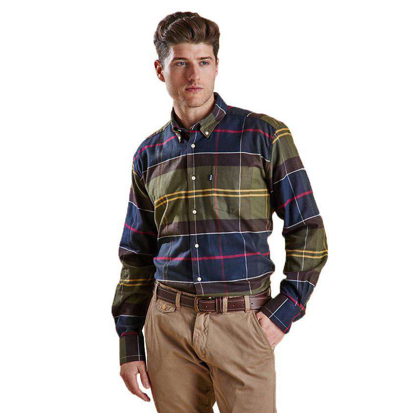 John Regular Fit Button Down in Classic Tartan by Barbour - Country Club Prep