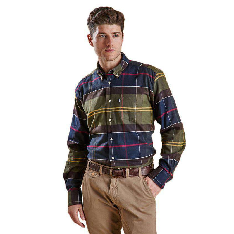 John Regular Fit Button Down in Classic Tartan by Barbour - Country Club Prep