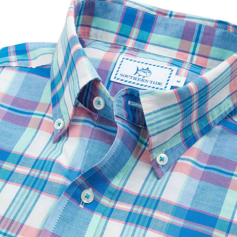 Long Bay Plaid Sport Shirt in Legacy Blue by Southern Tide - Country Club Prep