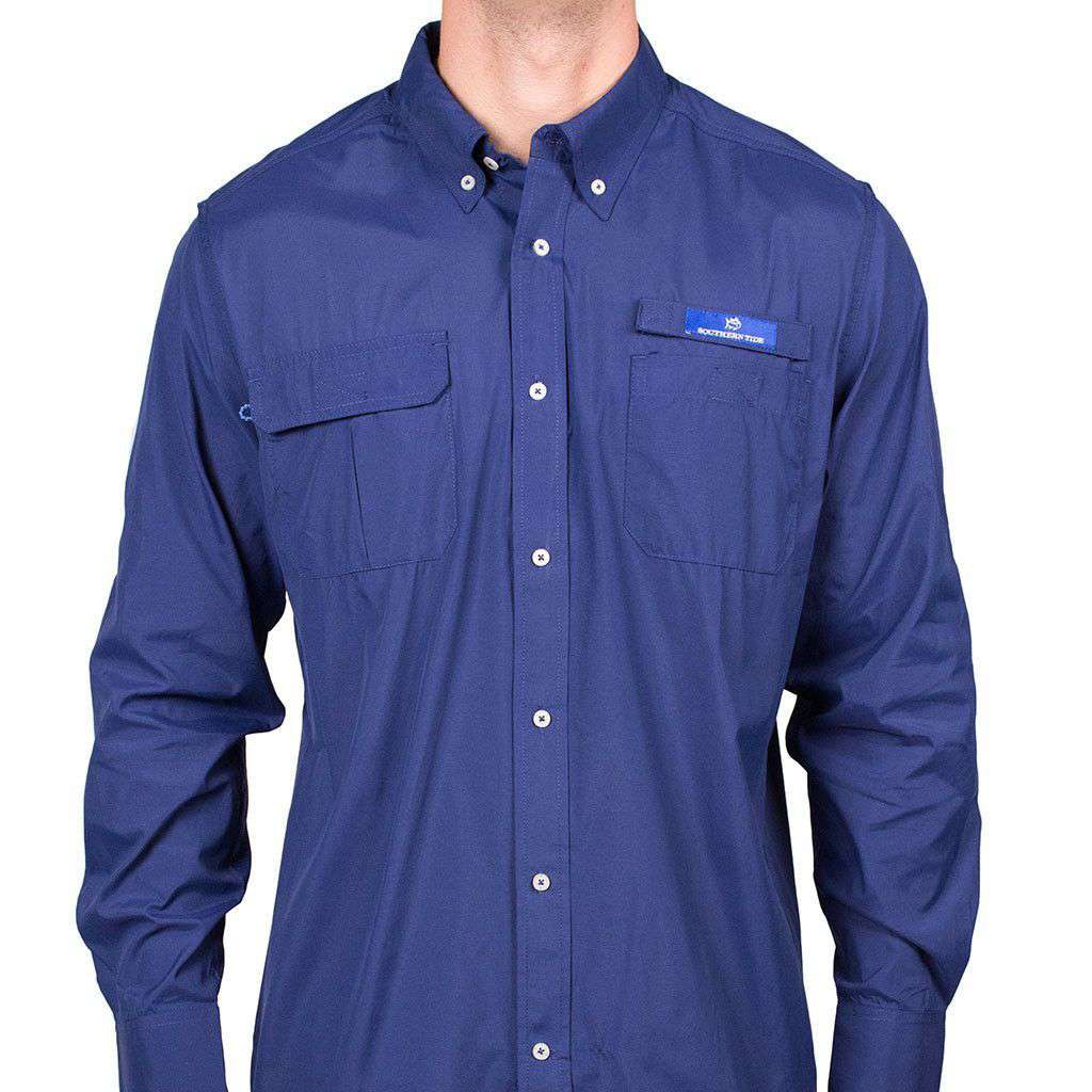 Mahi Fishing Shirt in Blue Depths by Southern Tide - Country Club Prep