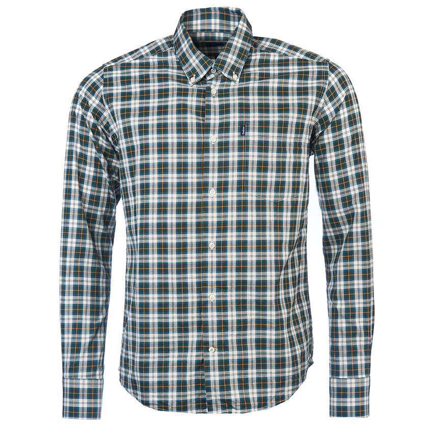 Malcolm Tailored Fit Button Down in Ancient Tartan by Barbour - Country Club Prep