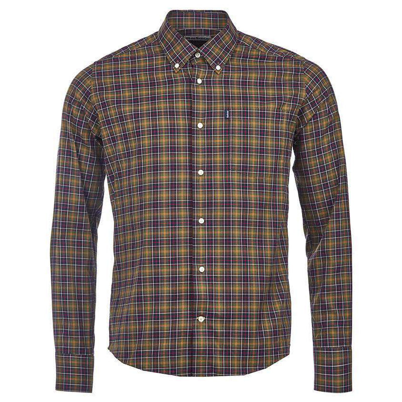 Malcolm Tailored Fit Button Down in Classic Tartan by Barbour - Country Club Prep