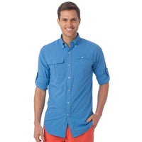 Marlin Check Fishing Shirt in Royal Blue by Southern Tide - Country Club Prep