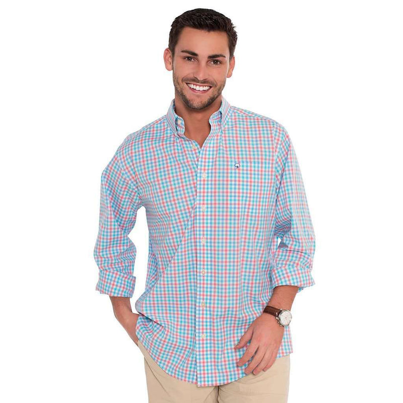 Midtown Check Cotton Club Shirt in Regatta by The Southern Shirt Co. - Country Club Prep