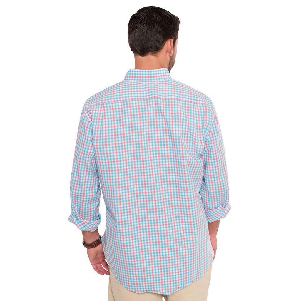 Midtown Check Cotton Club Shirt in Regatta by The Southern Shirt Co. - Country Club Prep