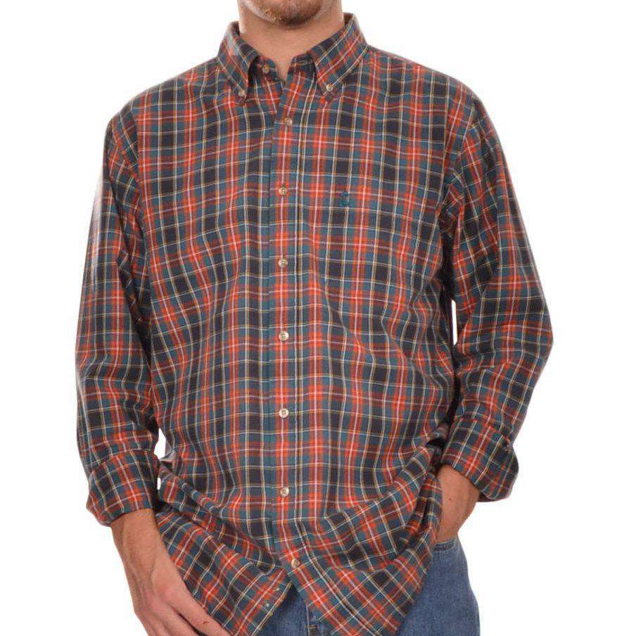 Montgomery Plaid Button Down in Red by Brewer's Lantern - Country Club Prep