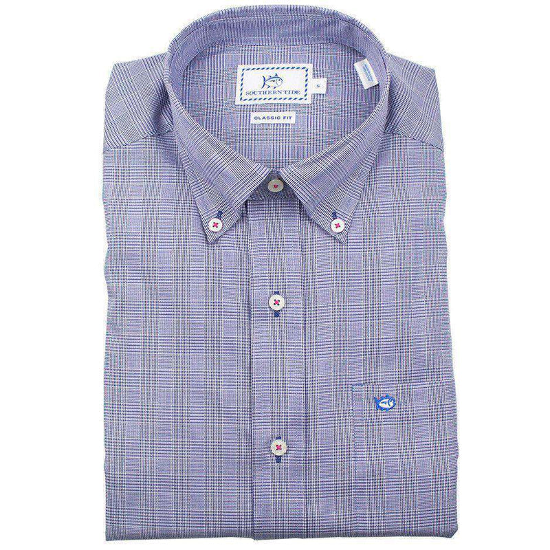 Moultrie Plaid Sport Shirt in Yacht Blue by Southern Tide - Country Club Prep