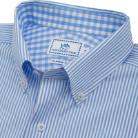 New Street Stripe Sport Shirt in Sail Blue by Southern Tide - Country Club Prep