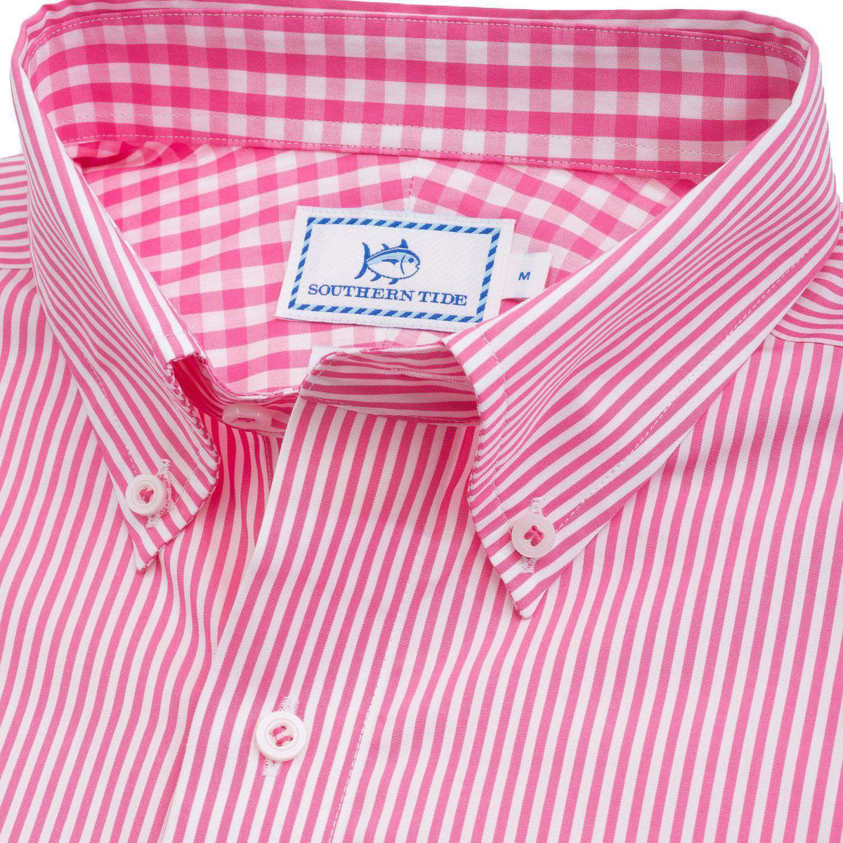New Street Stripe Sport Shirt in Ultra Pink by Southern Tide - Country Club Prep