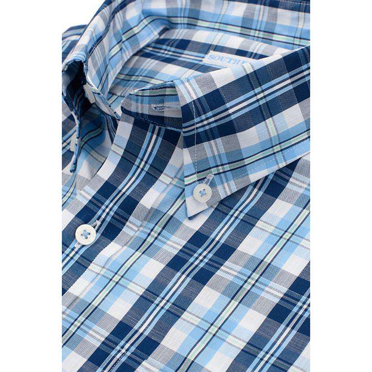 North Lagoon Classic Fit Sport Shirt in Ocean Channel Plaid by Southern Tide - Country Club Prep
