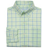 On Course Plaid Classic Fit Sport Shirt in Lime by Southern Tide - Country Club Prep