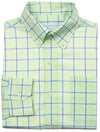 On Course Plaid Tailored Fit Sport Shirt in Lime by Southern Tide - Country Club Prep