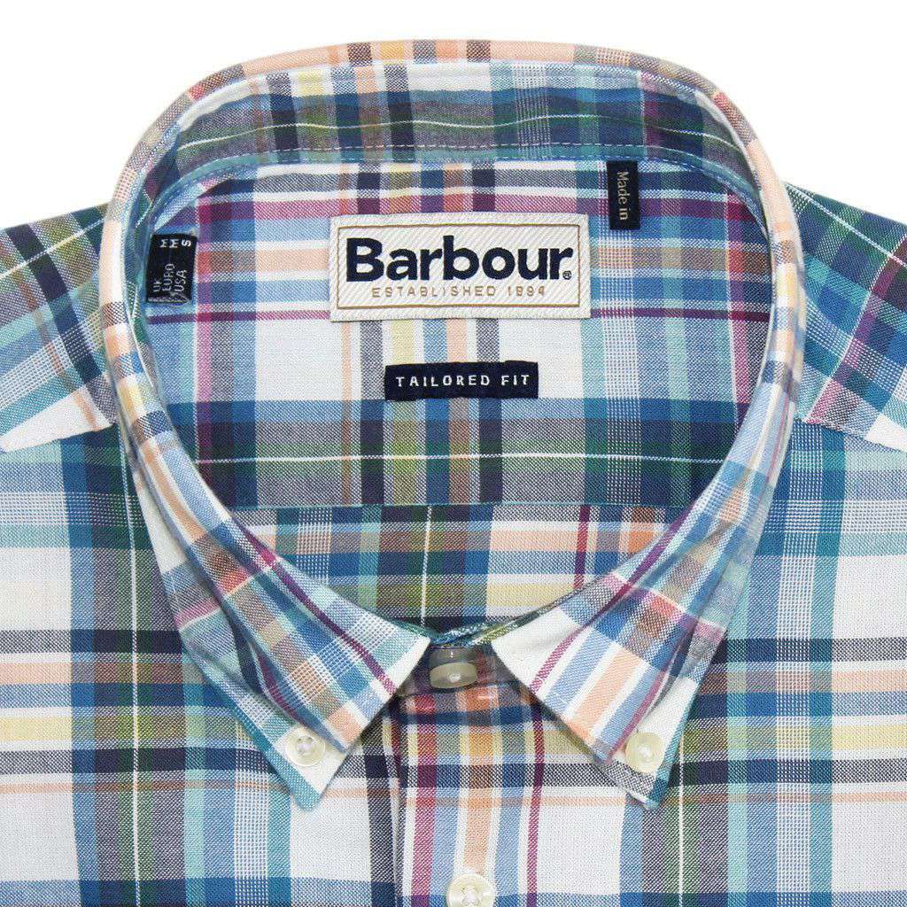 Orson Tailored Fit Button Down in Blue by Barbour - Country Club Prep