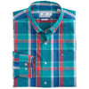 Outrank Plaid Sport Shirt in Atlas Green by Southern Tide - Country Club Prep
