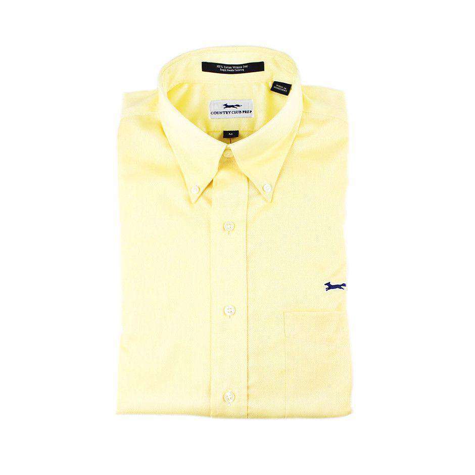 Oxford Button Down in Maize by Country Club Prep - Country Club Prep