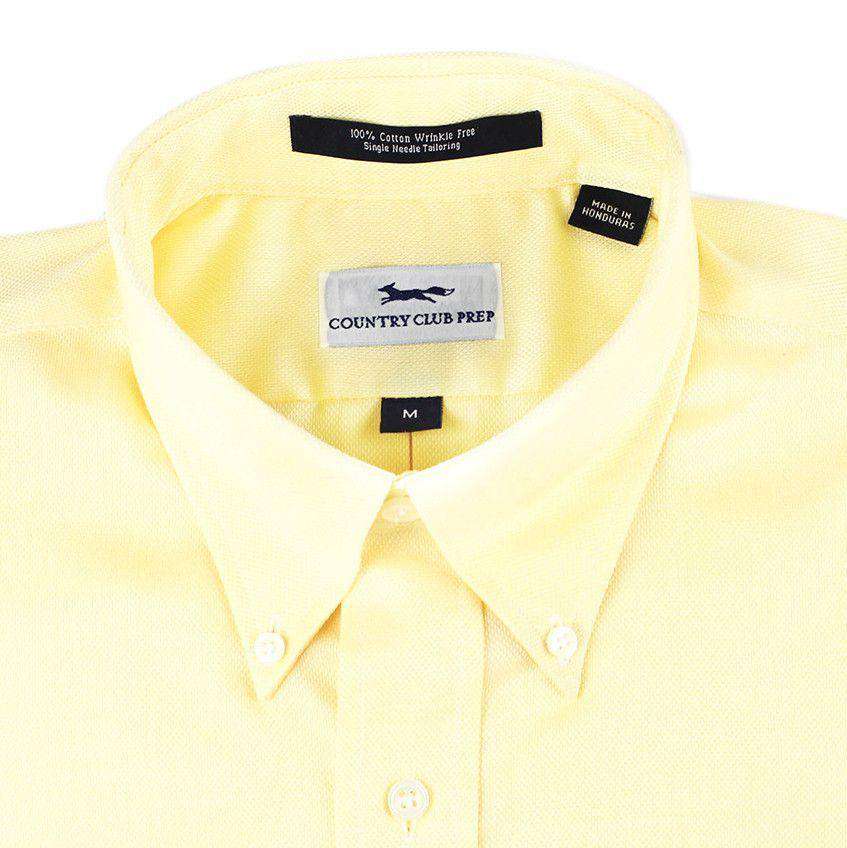 Oxford Button Down in Maize by Country Club Prep - Country Club Prep