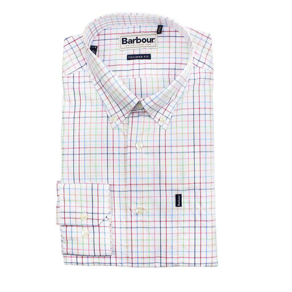 Patrick Tailored Fit Button Down in Pink by Barbour - Country Club Prep