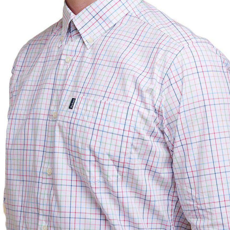 Patrick Tailored Fit Button Down in Pink by Barbour - Country Club Prep