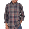 Plantation Plaid Button Down in Grey by Brewer's Lantern - Country Club Prep