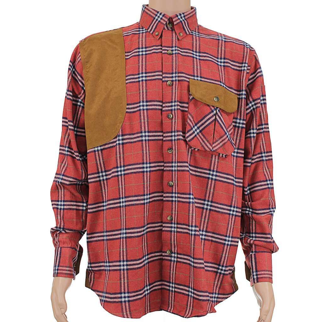 Plantation Shooting Shirt Button Down in Red by Southern Point Co. - Country Club Prep