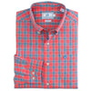Port Royal Plaid Sport Shirt in Sunset Coral by Southern Tide - Country Club Prep