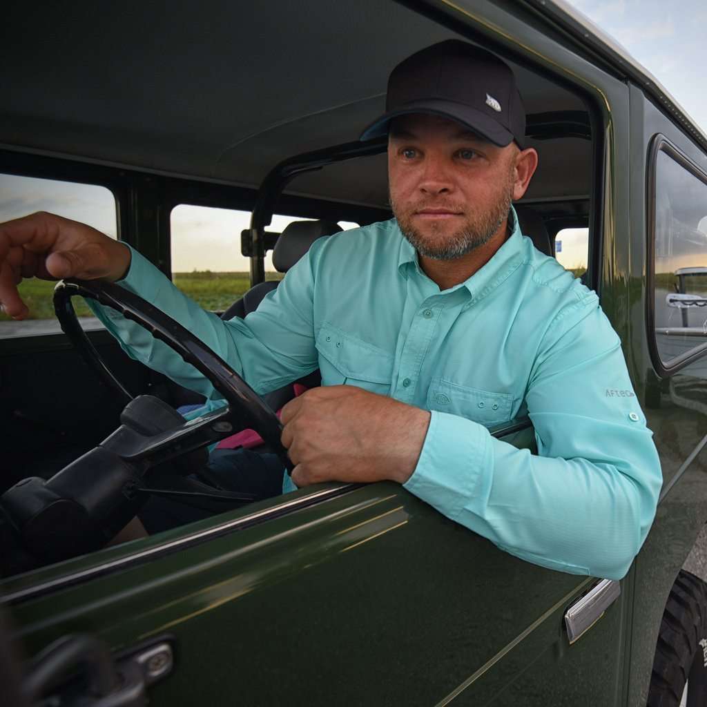 Rangle Long Sleeve Technical Shirt in Mint by AFTCO - Country Club Prep