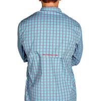 Red Drum Plaid Fishing Shirt in Atlas Green by Southern Tide - Country Club Prep