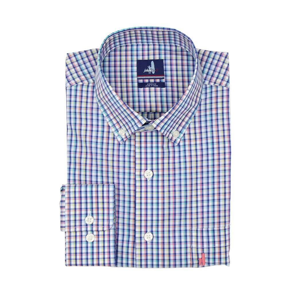 Riviera Prep-Formance Button Down in Maritime by Johnnie-O - Country Club Prep