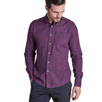 Rory Tailored Fit Button Down in Rich Red by Barbour - Country Club Prep