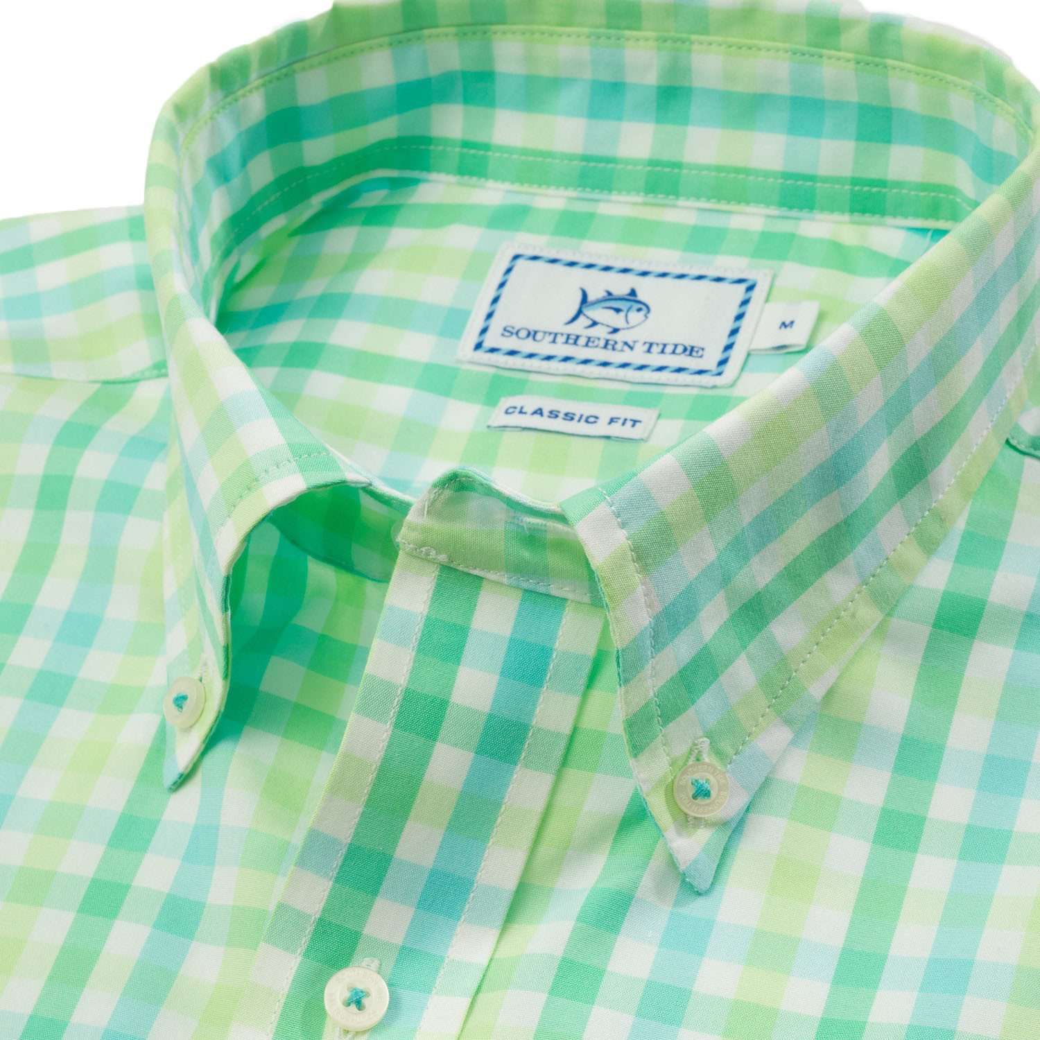 Royall Avenue Check Sport Shirt in Lime by Southern Tide - Country Club Prep