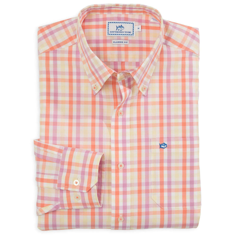 Royall Avenue Check Sport Shirt in Nectar by Southern Tide - Country Club Prep