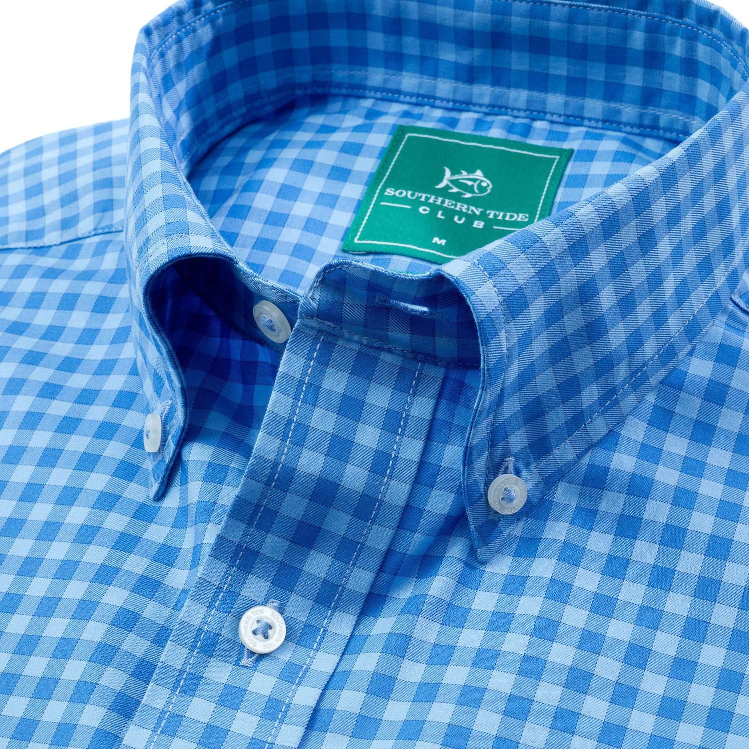 Sage Valley Check Performance Sport Shirt in Blue Stream by Southern Tide - Country Club Prep